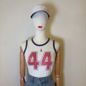 Amazon Essentials Girls Retro Number 44 Graphic Ringer Tank Top - Size L (10)